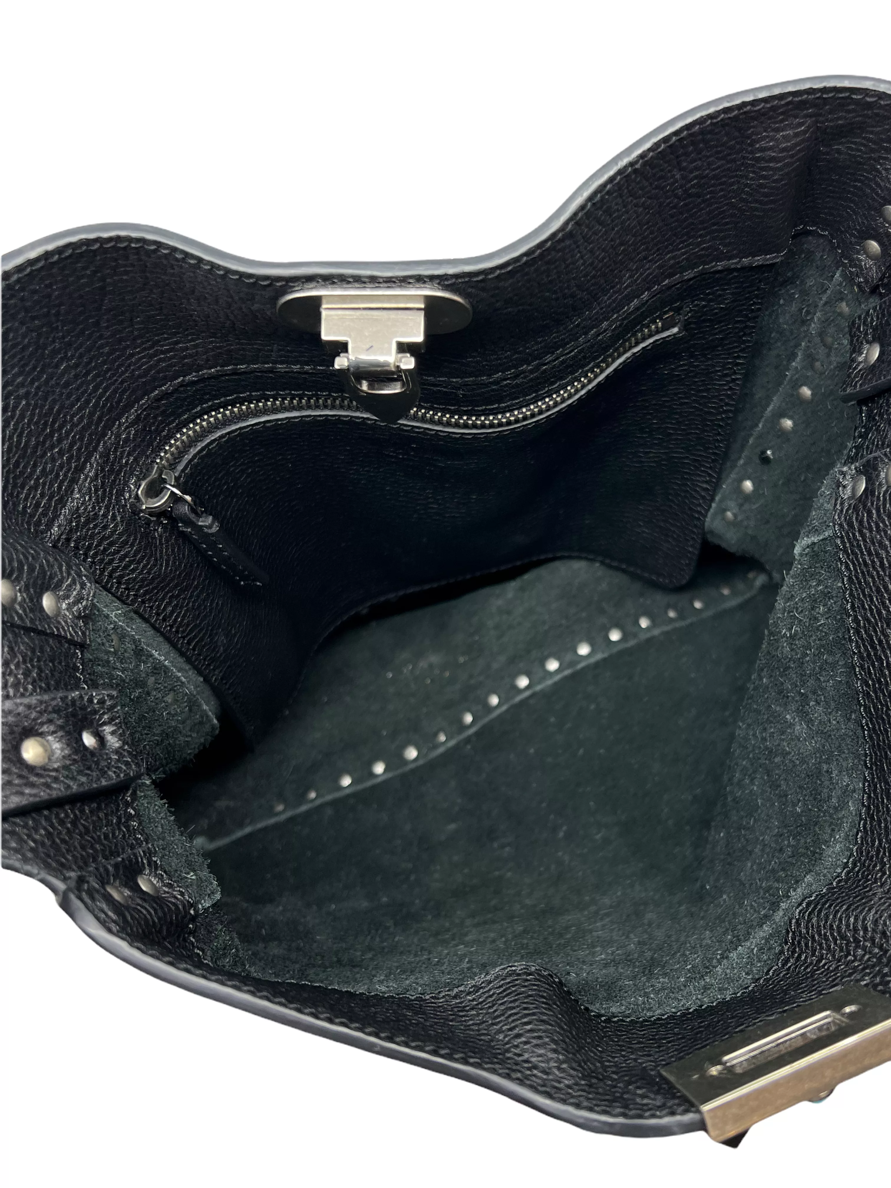 Valentino Guitar Rolling Rockstud Hobo Messenger Bag