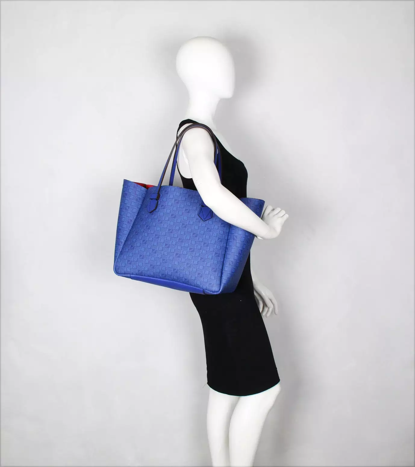 Vincennes MM Reversible Tote, Blue / Red