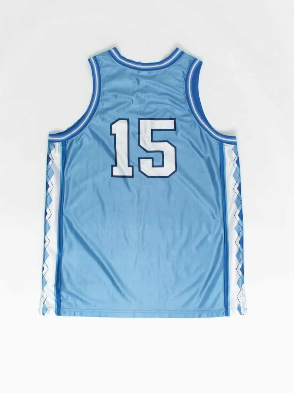 Vintage 90s Nike N. Carolina basketball Jersey blue and white – 2XL