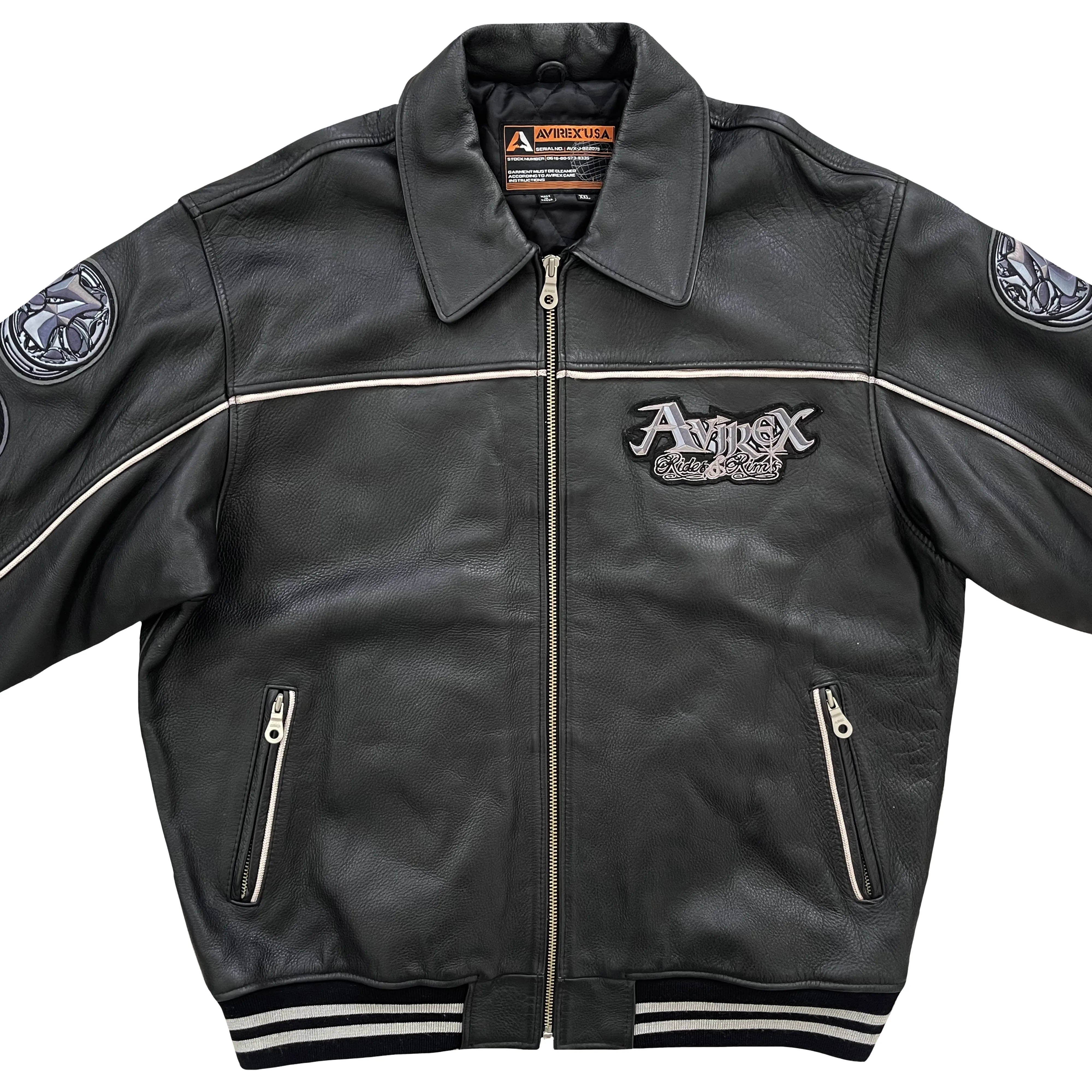 Vintage Avirex Leather Varsity Jacket