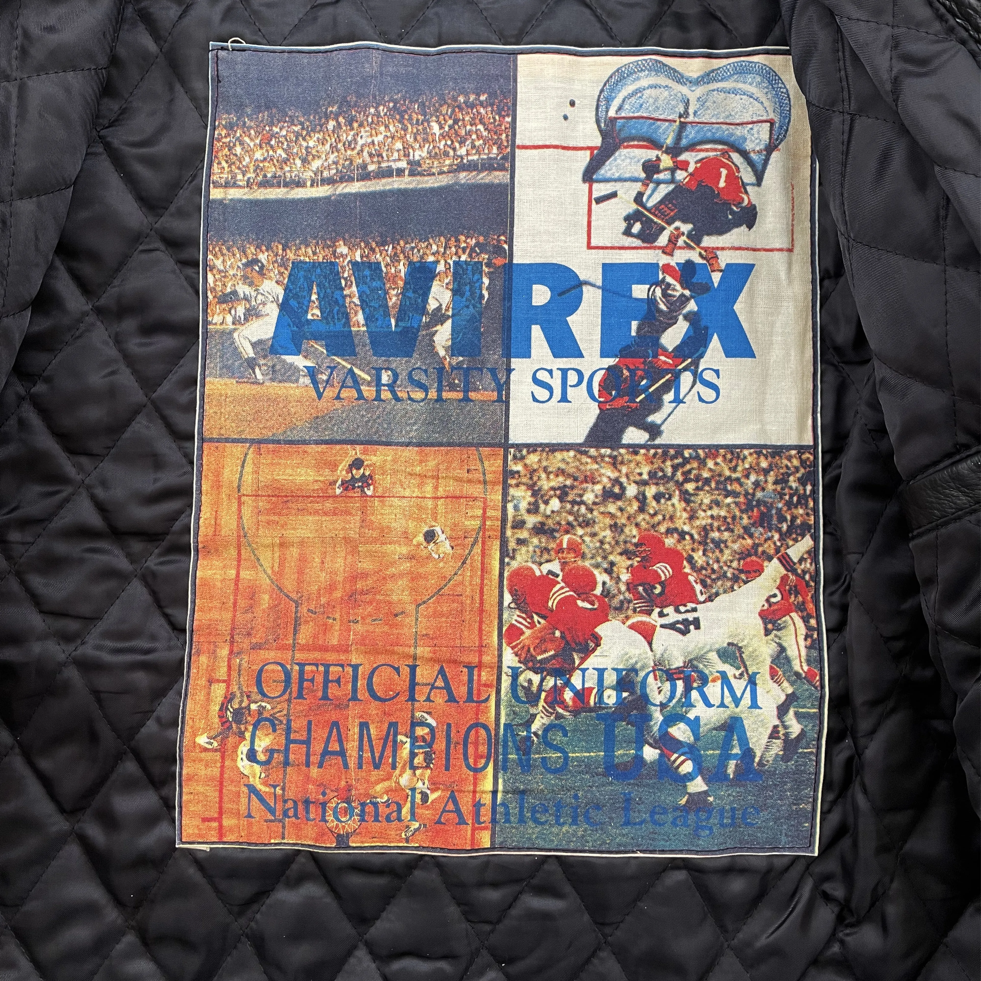 Vintage Avirex Leather Varsity Jacket