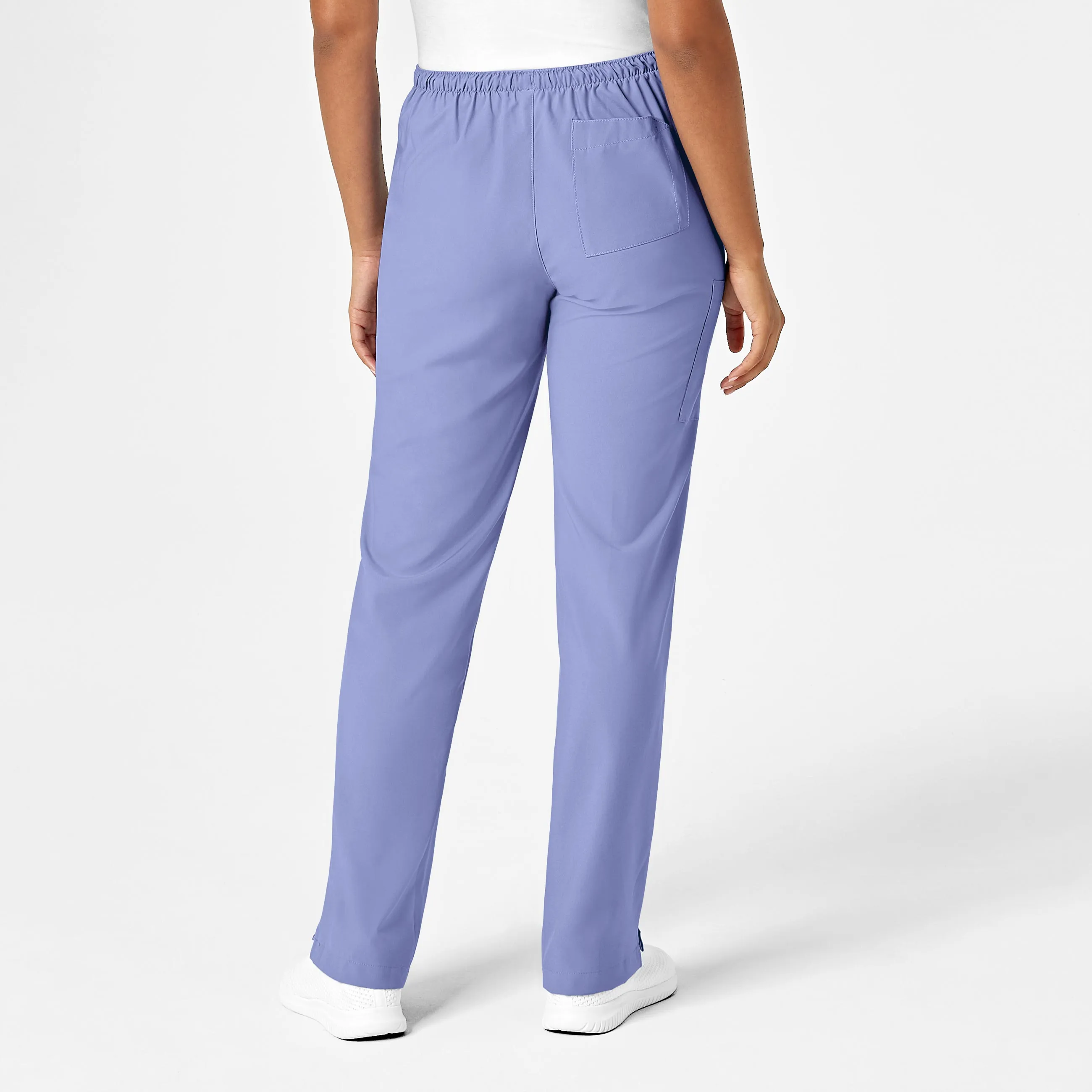 W123 Women's Drawstring Scrub Pant - Ceil Blue