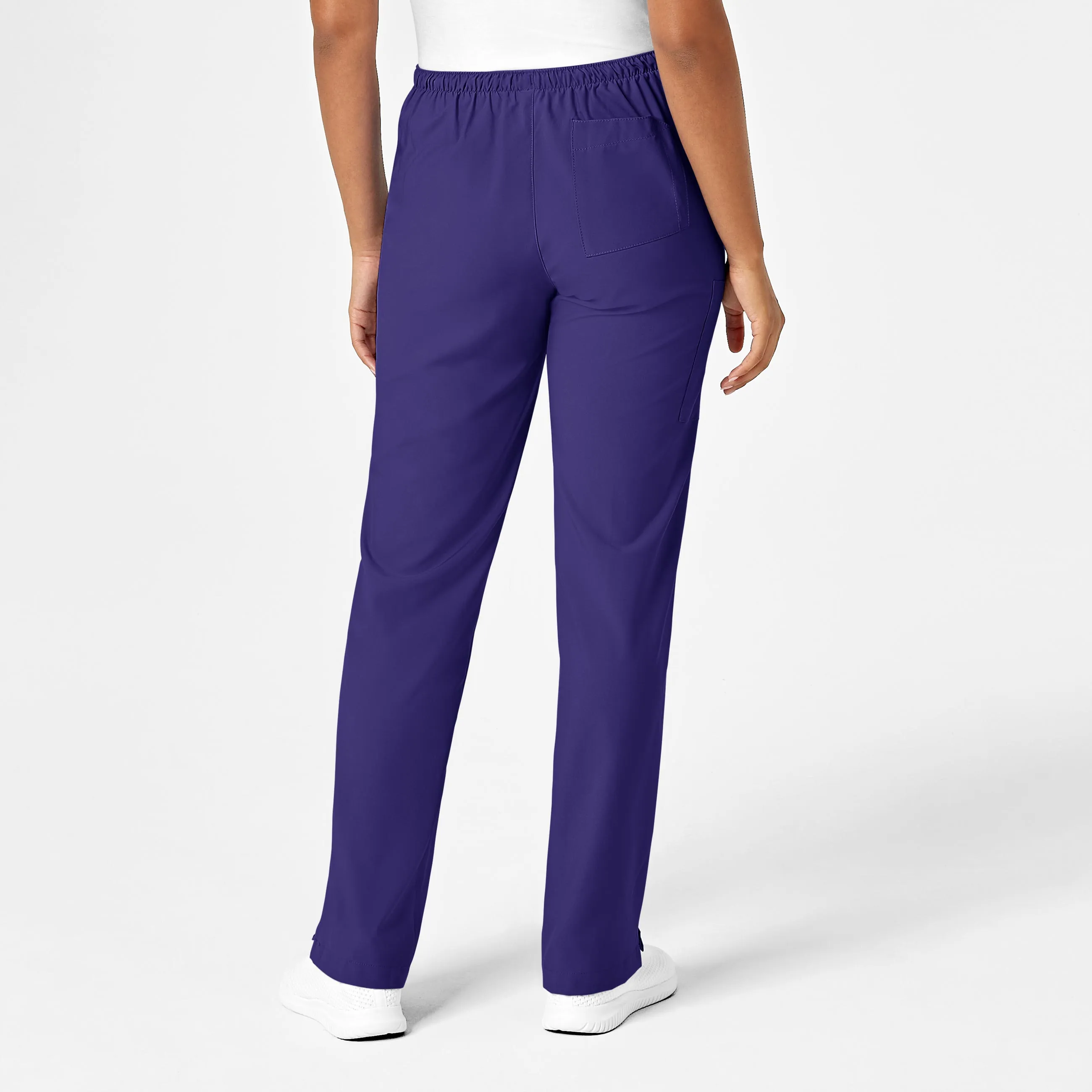 W123 Women's Drawstring Scrub Pant - Grape