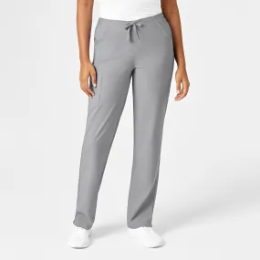 W123 Women's Drawstring Scrub Pant - Grey