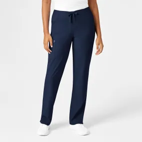 W123 Women's Drawstring Scrub Pant - Navy