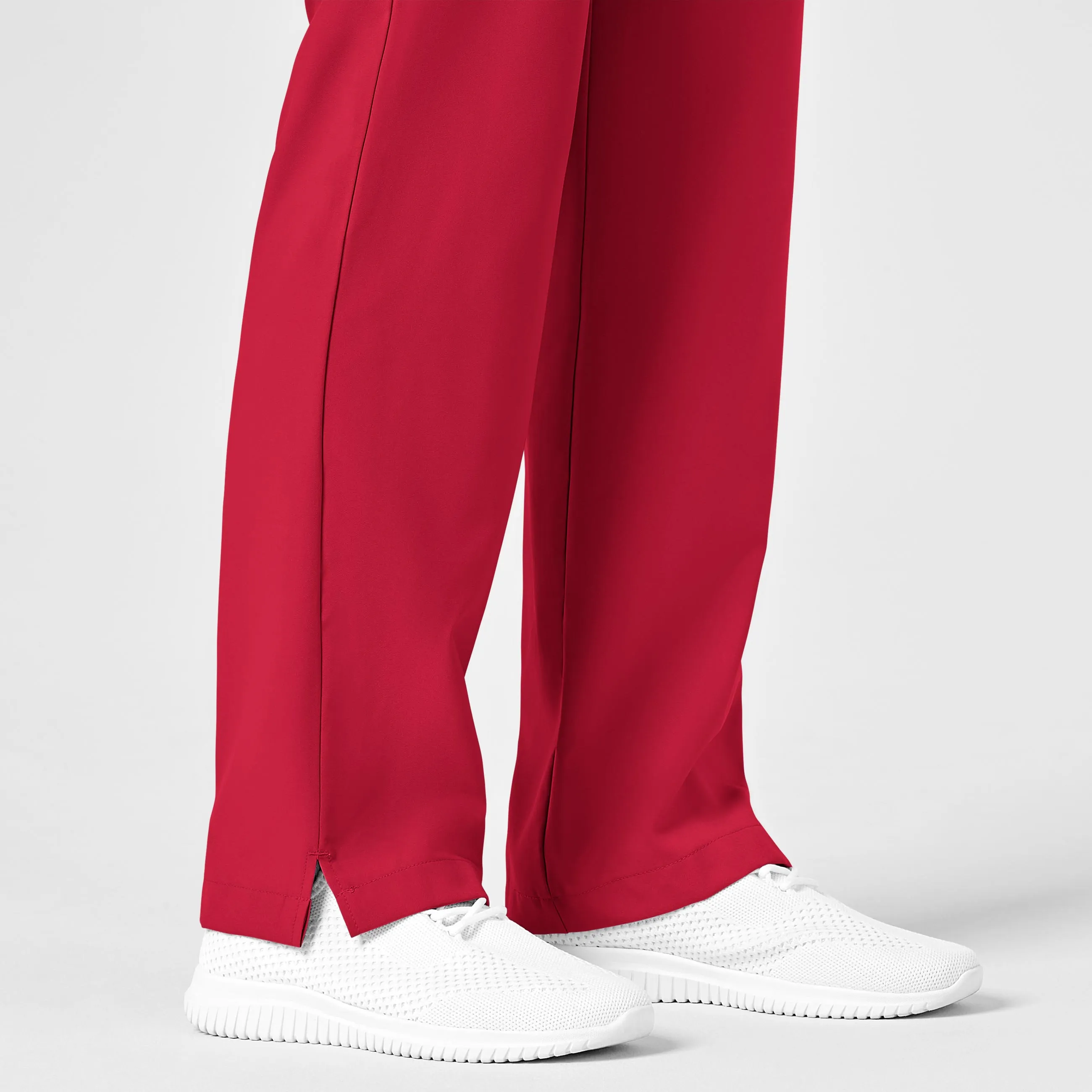 W123 Women's Drawstring Scrub Pant - Red