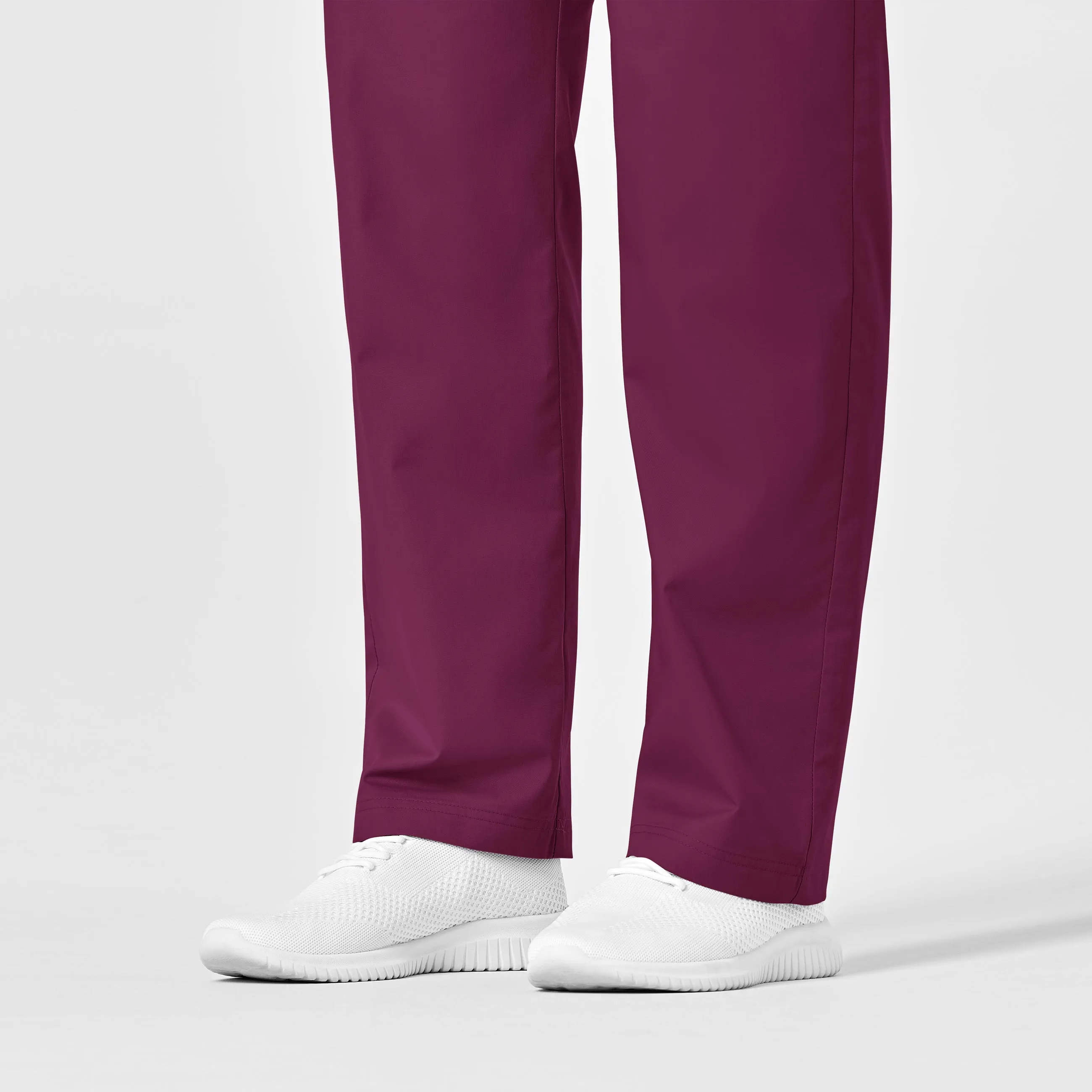 WonderWORK Unisex Drawstring Cargo Scrub Pant - Wine